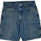 Wrangler Cargo Denim Shorts - 36W 10L Blue Cotton