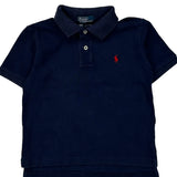 Age 3 Polo By Ralph Lauren Polo Shirt - 3XS Navy Cotton