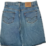 Levis Denim Shorts - 33W 10L Blue Denim