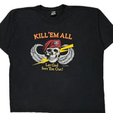 Kill Em All Rothco Graphic T-Shirt - 2XL Black Cotton Blend