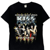 2014 Tour Kiss Alstyle Band T-Shirt - Large Black Cotton