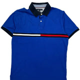 Tommy Hilfiger Slim Fit Polo Shirt - XL Blue Cotton