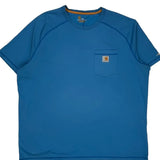 Relaxed Fit Carhartt T-Shirt - 2XL Blue Polyester