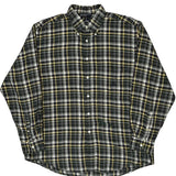 Nautica Checked Flannel Shirt - Large Multicoloured Cotton