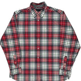 Tommy Hilfiger Checked Shirt - Large Green Cotton