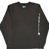 Carhartt Spellout Long Sleeve T-Shirt - Large Black Cotton