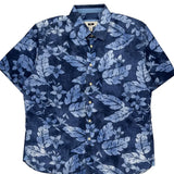 Joseph Abboud Hawaiian Shirt - XL Blue Cotton