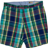 Ralph Lauren Checked Shorts - 34W 9L Multicoloured Cotton