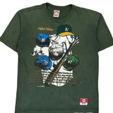 Oakland Athletics Nutmeg Single Stitch T-Shirt - Large Green Cotton