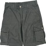 Levis Cargo Shorts - 36W 11L Black Cotton
