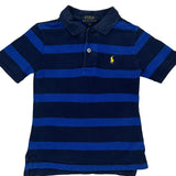 Age 4 Polo By Ralph Lauren Striped Polo Shirt - Small Blue Cotton