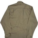 Carhartt Shirt - Medium Khaki Cotton Blend