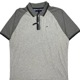 Tommy Hilfiger Slim Fit Polo Shirt - XL Gray Cotton