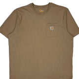 Carhartt T-Shirt - 2XL Brown Cotton