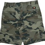 Dickies Camo Cargo Shorts - 34W 10L Camo Cotton