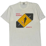 Road Runner Sports Fruit Of The Loom Graphic T-Shirt - Large White Cotton