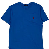Polo By Ralph Lauren T-Shirt - Medium Blue Cotton