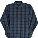 Tommy Hilfiger Checked Shirt - Medium Blue Cotton