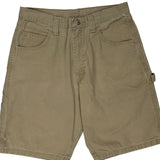 Wrangler Carpenter Shorts - 30W 10L Beige Cotton