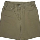 Levis Denim Shorts - 34W 10L Khaki Cotton