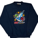 100 Years Of Magic Disney Graphic Sweatshirt - Medium Navy Polyester Blend