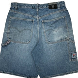 L2 Carpenter Shorts - 36W 10L Blue Denim