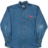 Lee Denim Shirt - Large Blue Cotton