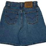 Levis Slim Denim Shorts - Mediumw 8L Blue Cotton