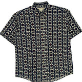Natural Issue Short Sleeve Shirt - Large Blue Cotton
