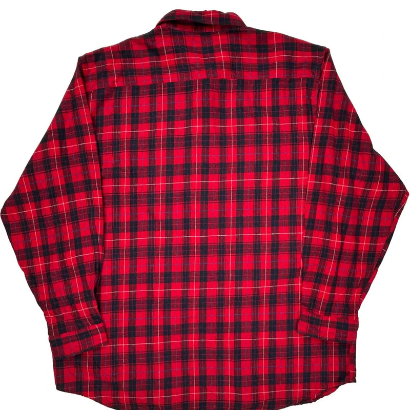 Carhartt Checked Flannel Shirt - 2XL Red Cotton
