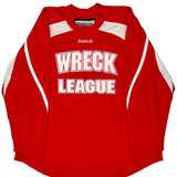 Wreck League Reebok Jersey - 2XL Red Polyester