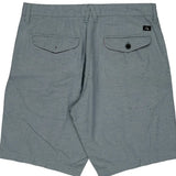 Quiksilver Chino Shorts - 33W 10L Grey Cotton Blend