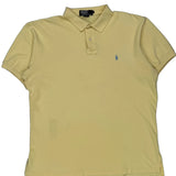 Polo By Ralph Lauren Polo Shirt - Large Yellow Cotton