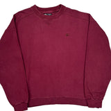Starter Sweatshirt - Large Burgundy Cotton