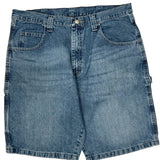 Wrangler Cargo Denim Shorts - 34W 9L Blue Denim