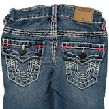 Age 5 True Religion Contrast Stitch Jeans - 2XS Blue Denim