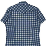 Diesel Checked Short Sleeve Shirt - Large White Cotton