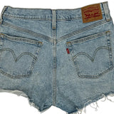Levis Denim Shorts - 29W UK 10 Light Wash Cotton
