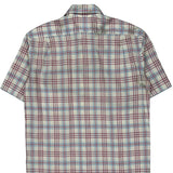 Lacoste Checked Short Sleeve Shirt - Small Multicoloured Cotton