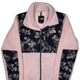 The North Face Floral Fleece Jacket - Small Black Polyester