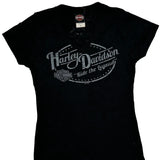 Ride The Legend Harley Davidson Graphic T-Shirt - XL Black Cotton