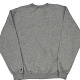 Deca Champion Spellout Sweatshirt - Large Grey Cotton Blend