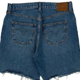 Levis Denim Shorts - 32W UK 12 Blue Denim