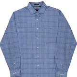 Tommy Hilfiger Checked Shirt - Medium Blue Cotton