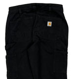 Carhartt Carpenter Trousers - 28W UK 8 Black Cotton