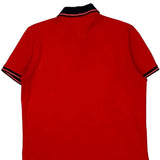 Tommy Hilfiger Polo Shirt - Medium Red Cotton