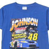 Age 10-12 Jimmie Johnson M&O Nascar T-Shirt - Medium Blue Cotton