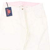 Age 12-14 Kappa Trousers - XL White Cotton