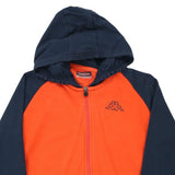 Age 14 Kappa Hoodie - Large Orange Cotton Blend