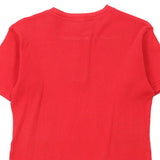 Age 10 Henry Blues Top - Medium Red Cotton